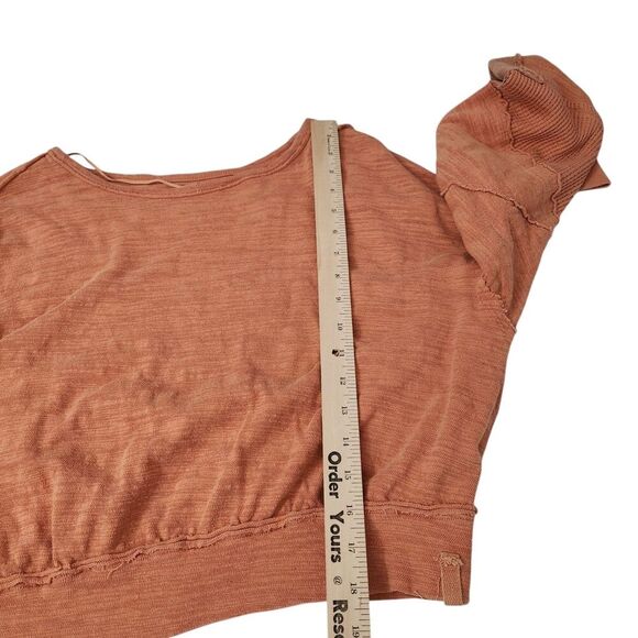 We The Free People 5 Star Tee Small Sweet Cinnamon Slouchy Patched Boho‎ Top - Picture 11 of 11